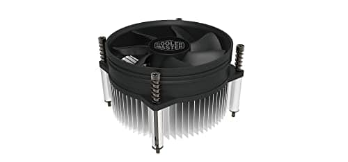 Cooler Master i50 CPU Air Cooling System for Intel LGA 1700 Sockets - 60.8mm Extra Low-Profile, Super-Thin Aluminium Heatsink, Quiet 92mm Fan (40.87 CFM, 1.93 mmH2O, 26.8 dBA, 2200 RPM)
