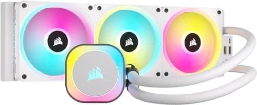 Corsair iCUE LINK H150i RGB AIO Liquid CPU 360mm Cooler - White (CW-9061006-WW)