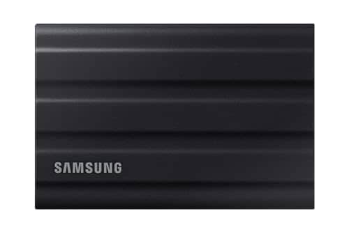 Samsung T7 Shield 1TB USB 3.2 Gen 2 (10Gbps), IP65 Rated, Speeds Upto 1050 MB/s, External Solid State Drive (Portable SSD) Black (MU-PE1T0S)