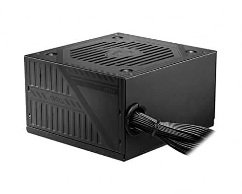 MSI MAG A600DN Gaming Power Supply, 600W, 80 PLUS Certified, Active PFC Design, 120mm Fan, Flat Black Cables
