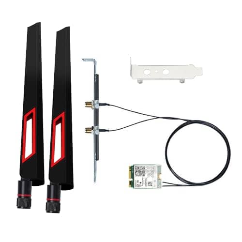 Wireless WiFi 7 Network BT5.4 Card BE200NGW 7th M.2 Mini Desktop kit WiFi 7 Adapter 802.11BE Tri-Band 8774Mbps WiFi not Support AMD Motherboards for Windows 10/11