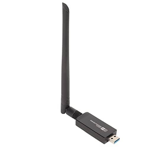 Yunseity USB WiFi Adapter, RTL8812AU Wireless Network Adapter, 1200M USB 3.0 WiFi Dongle with Dual Band 2.42GHz/300Mbps 5GHz/866Mbps High Gain Antenna for Android, Linux, Win XP, 7, 8, 10