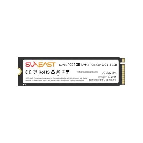 SUNEAST 1TB M.2 2280 PCIe 3.0 NVMe Gen3x4 SSD - Up to 3520MB/s Read, 2900MB/s Write, 3D NAND Flash Internal Solid State Drive for Laptop & Desktop