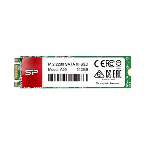 Silicon Power 512GB A55 M.2 SSD (SLC Cache for Speed Boost) SATA III Internal Solid State Drive 2280" (SP512GBSS3A55M28)