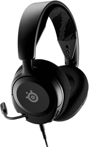 SteelSeries Arctis Nova 1 Multi-System Gaming Headset, Hi-Fi Drivers, Spatial Audio, Comfortable Design, Durable, Ultralight, Noise Cancelling Microphone - Black