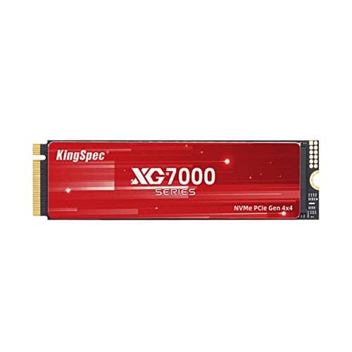 KingSpec XG7000 2TB NVMe SSD PCIe 4.0-7400MB/s Read Speed, 3D TLC NAND M.2 2280 Internal SSD, Compatible with Gaming PC, Laptop, PS5 Console