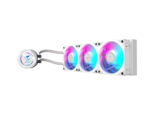 Gigabyte AORUS WATERFORCE II 360 ICE Liquid CPU Cooler, 360mm Radiator with 3x120mm Low Noise ARGB Fans, Compatible with Intel LGA1700 and AMD AM5 (GP-AORUS WATERFORCE II 360 ICE)