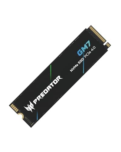 acer Predator GM7 1TB M.2 NVMe SSD PCIe 4.0 - Read speed up to 7400 MB/s - TLC NAND Flash - Professional gaming internal hard drive for PC, laptop & PS5