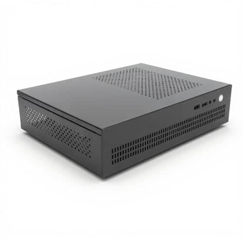 XUMIUZIY Micro ATX Case PC Case, Mini PC ITX Desktop Computer, Compact Desktop Micro ITX Chassis, with USB 2.0 Interface for Gaming Computer