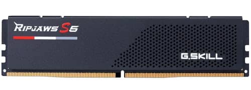 G.SKILL Ripjaws S5 Series DDR5 RAM (Intel XMP 3.0 & AMD Expo) 16GB (1x16GB) Up to 6000MT/s CL36-36-36-96 1.35V Desktop Computer Memory U-DIMM - Matte Black (F5-6000J3636F16GX1-RS5K)