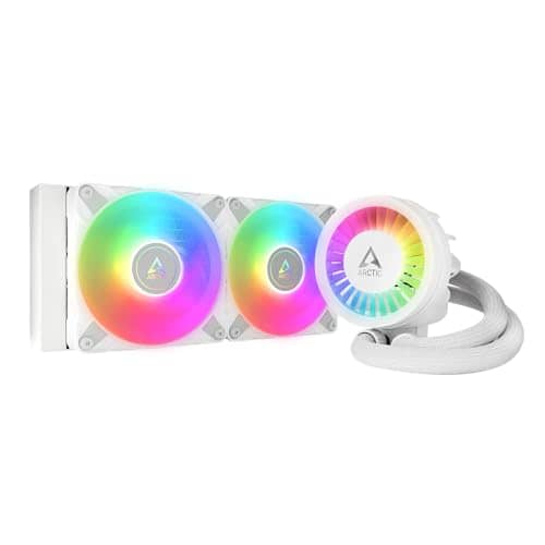 ARCTIC Liquid Freezer III 240 A-RGB - Water-Cooled PC, All-in-One Water Cooler for AIO Processor, Compatible Intel LGA1851/1700 & AMD AM5/4, Efficient PWM Control Pump - White