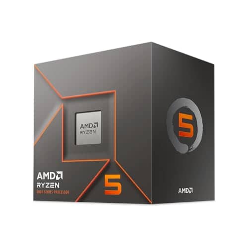 AMD CPU Ryzen 5 8400F, with Wraith Stealth Cooler AM5, 4.2 GHz, 6 Core/12 Thread, 22 MB, 65W, Authorized Dealer 100-100001591BOX/EW-1Y