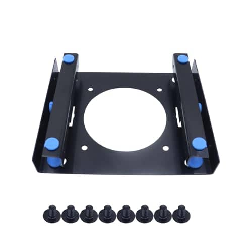 Riven 3.5 Inch to 5.25 Inch Internal Hard Drive Mounting Compartment Bracket for Front Bay Mounting Kit Processed SSD Hard Drive Adapter