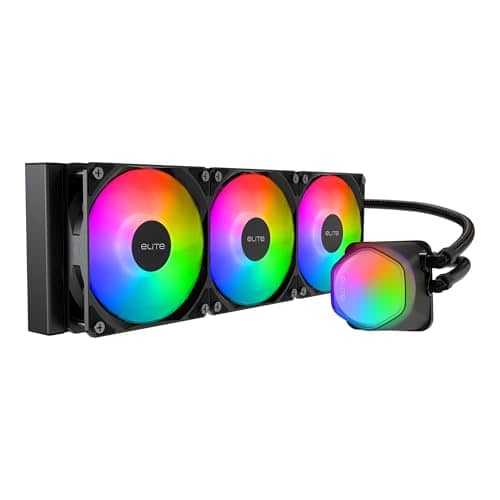Cooler Master MasterLiquid ML360R RGB CPU Liquid Cooler - ARGB Lighting Sync, Premium Pump Design and Tri MF120R ARGB Fans