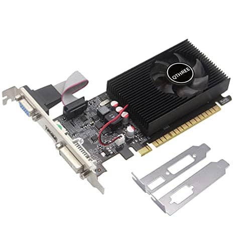 QTHREE NVIDIA GT 730 Graphics Card,4GB,DDR3,128-Bits,DVI-I,HDMI,VGA,Video Card for PC,PCI Express x16,Low Profile Computer GPU,DirectX 11,Support 2K