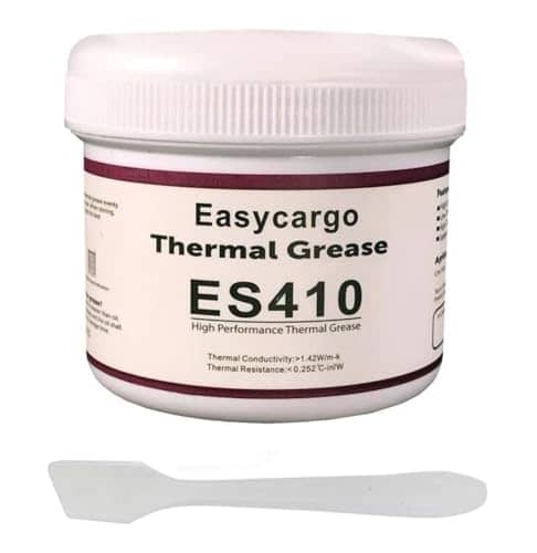 Easycargo 1KG Thermal Paste Kit, Conductive Grease, Heatsink White Silicone Carbon Compound for Cooling Heat Sink Interface GPU VGA LED MOSFET Transistors (1000g)