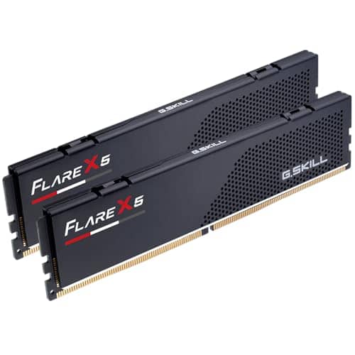 G.SKILL Flare X5 Series (AMD Expo) DDR5 RAM 32GB (2x16GB) 6000MT/s CL30-38-38-96 1.35V Desktop Computer Memory UDIMM - Matte Black (F5-6000J3038F16GX2-FX5)