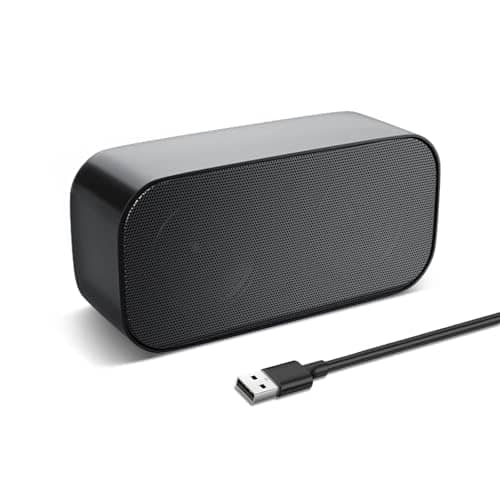 NIUB Computer Speaker, USB Powered Speaker, Portable Computer Sound Bar, Mini Stereo Wired Desktop Speakers, Bar-Plug and Play,Compatible with various devices system,for Desktop,Windows PC