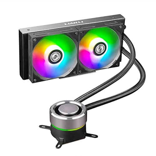 Lian Li GA-240B GALAHAD AIO 240 RGB Black CPU Liquid Cooler - GA240B.01 (with LGA 1700 bracket)