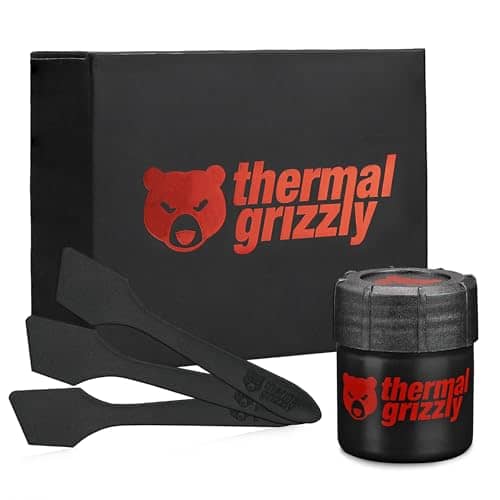 Thermal Grizzly Kryonaut Extreme Thermal Paste | Superior High-Performance Paste for Maximum Thermal Conductivity | Ideal for Overclocking CPUs, GPUs, PS4, PS5, and Xbox - 33.48 Gram(9ml)