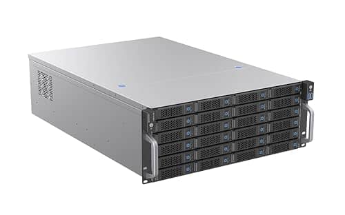 Rosewill 4U Rackmount Server Chassis | Supports up to 24 3.5" 12Gbps Hot Swap | E-ATX Compatible | 3X 120x38mm PWM Fan | RSV-H424