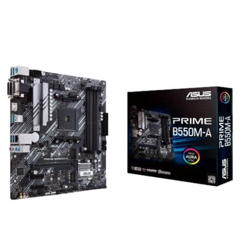 ASUS PRIME B550M-A WIFI II AMD Micro ATX Motherboard with PCIe 4.0, WiFi 6, ECC Memory, HDMI 2.1, RGB Header