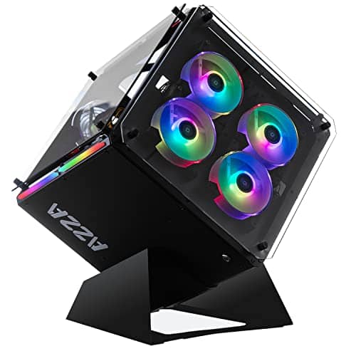 AZZA CSAZ-802F Cube CASE w/DRGB Lighting and Tempered Glass,black