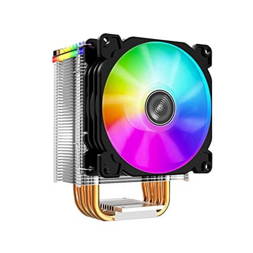 Eacam CR-1400 CPU Radiator Computer Tower CPU Cooler PWM 4Pin Fan 4 Heat Pipes 5V ARGB Tower CPU Cooling Fan