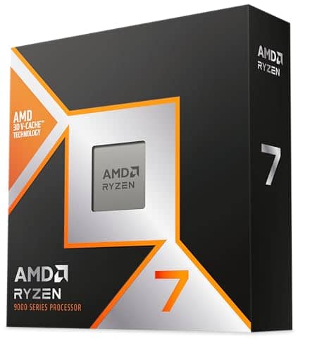 AMD Ryzen 7 9800X3D AM5 Desktop Processor, 8 Cores & 16 Threads, Up to 5.2 GHz Max Boost Clock, Integrated AMD Radeon Graphics, 192GB Max Memory, Dual Channel, 96MB L3 Cache
