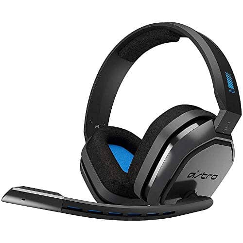 ASTRO Gaming A10 Wired Gaming Headset, Lightweight and Damage Resistant, ASTRO Audio, 3.5 mm Audio Jack, for Xbox Series X|S, Xbox One, PS5, PS4, Nintendo Switch, PC, Mobile - Black/Blue