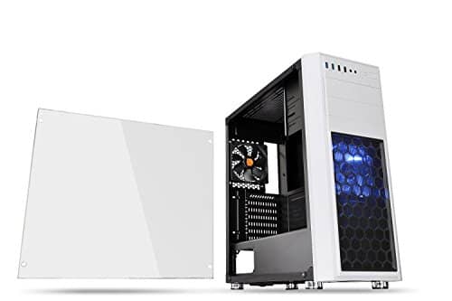 Thermaltake Versa H26 White/w casefan Middle Tower PC Case [White Model] CS7071 CA-1J5-00M6WN-01