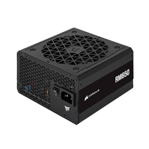 CORSAIR RM650 80 PLUS Gold Fully Modular Low-Noise ATX 650 Watt Power Supply - UK - Black