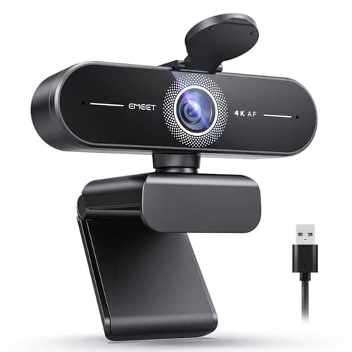 EMEET C60E 4K Webcam for Streaming & Gaming，PDAF Autofocus