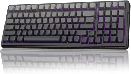 AULA F99 Mechanical Gaming Wireless Keyboard,Tri-Mode BT5.0/2.4GHz/USB-C Hot Swappable Custom RGB Backlit Creamy Computer Keyboard for PC/Tablet/PS/Xbox