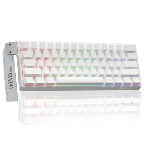 Aula WIN60 HE - 60% Mechanical Gaming Keyboard Wired, Hall Effect Magnetic Switch Hot Swappable, Adjustable Actuation RT Mode, 8000 Hz Polling Rate, RGB Keyboard 60 Percent Compact Design for PC