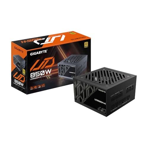 GIGABYTE 850W PSU - 80 Plus Gold Certified - Fully Modular Power Supply (GP-UD850GM-A)