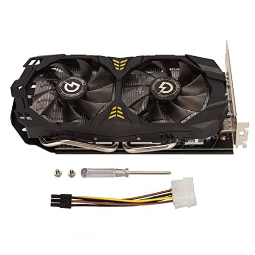 Dpofirs AMD Radeon RX 580 8GB Graphics Card, 3 DP 1244MHz GPU,GDDR5 with 2 Fans, 256 Bit Graphics Card for Gaming PC, HD PCI Express 3.0