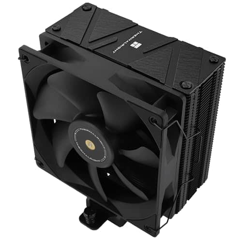 Thermalright Assassin Spirit 120 EVO Dark CPU Cooler, 4 Heat Pipes,TL-E12B V2 PWM Quiet Fan CPU Air Cooler, Computer Black Heatsink Cooling, Support AMD AM4 AM5&Intel 1700/1150/1151/1155/1200