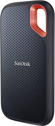 Sandisk Extreme 1TB Portable SSD - Up To 1050Mb/S Read And 1000Mb/S Write Speeds, Usb 3.2 Gen 2, 2-Meter Drop Protection And Ip55 Resistance, Black, SdSSDe61-1T00-G25