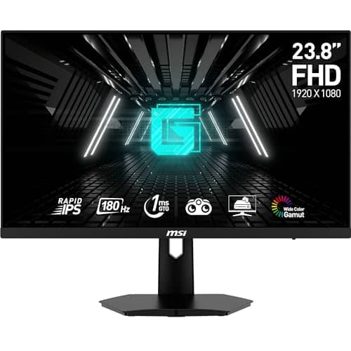 MSI FHD Rapid IPS Gaming Free Sync 1ms 1920 x 1080 180Hz Refresh Rate 24" Gaming Monitor (Optix G244F E2)