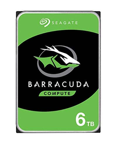 Seagate BarraCuda 6 TB Internal Hard Drive HDD – 3.5 Inch SATA 6 Gb/s 5400 RPM 256 MB Cache for Computer Desktop PC (ST6000DM003)