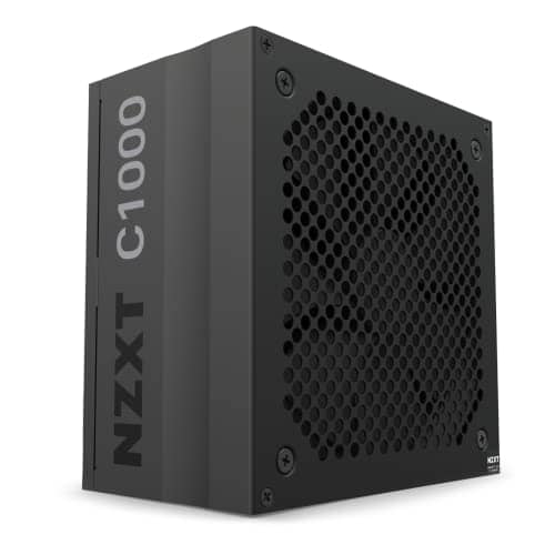 NZXT C1000 PSU - PA-0G1BB-UK - 1000 Watt PSU - 80+ Gold Certified - Fully Modular - Sleeved Cables - ATX Gaming Power Supply