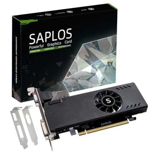 Radeon RX 550 Low Profile Graphics Card, 4GB GDDR5 128-bit, HDMI VGA DVI-D