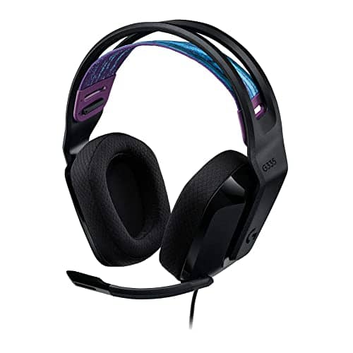 Logitech G335 Wired Gaming Headset, With Microphone, 3.5mm Audio Jack, Comfortable Memory Foam Earpads, Lightweight, Compatible With Pc, Playstation, Xbox, Nintendo Switch - Black