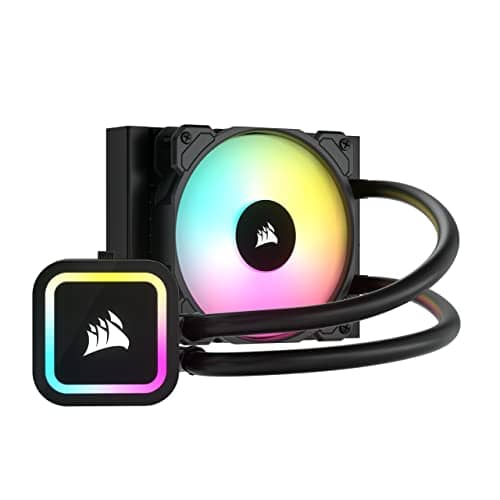 Corsair H100x Elite Liquid CPU Cooler - 32 RGB LEDs - SP120 RGB Elite Series PWM Fans - Intel® LGA 1700, 1200, 115X, 2066, AMD® AM5/AM4 Sockets - Black