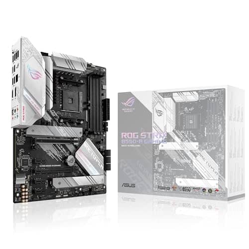 ASUS ROG STRIX B550-A GAMING (AMD B550) AM4 Gaming ATX motherboard with PCIe 4.0, Intel® 2.5Gb Ethernet, dual M.2 with heatsinks, SATA 6 Gbps, USB 3.2 Gen 2 and Aura Sync RGB