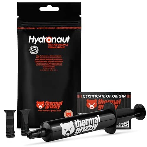 Thermal Grizzly Hydronaut - 26 Gram/10 ml - Conductive High Performance Thermal Paste - Ideal for Air and Water Cooling CPU/GPU/PS4/PS5/Xbox - for Large Cooling Surfaces