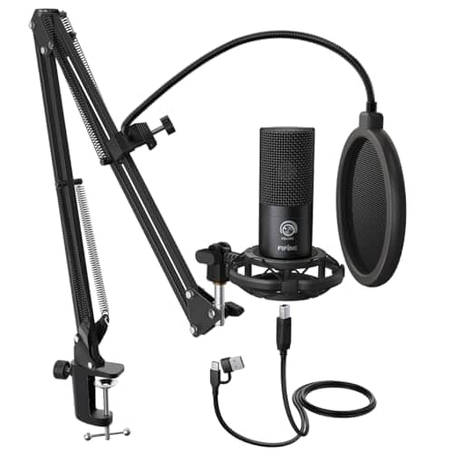 FIFINE T669 Studio Condenser USB Microphone for Recording Podcasting