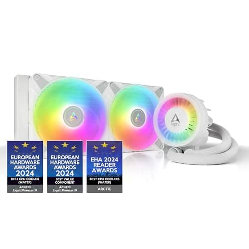 ARCTIC Liquid Freezer III 280A-RGB - Water-Cooled PC, All-in-One Water Cooler for AIO Processor, Compatible Intel LGA1851/1700 and AMD AM5/4, Efficient PWM Control Pump -
