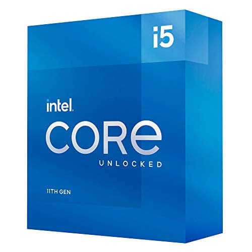 Intel Core I5-11600K Desktop Processor 6 Cores Up To 4.9 Ghz Unlocked Lga1200 (Intel 500 Series & Select 400 Series Chipset) 125W, Bx8070811600K
